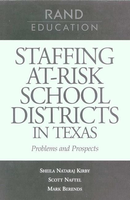 Produktbild: Staffing At-Risk Districts in Texas