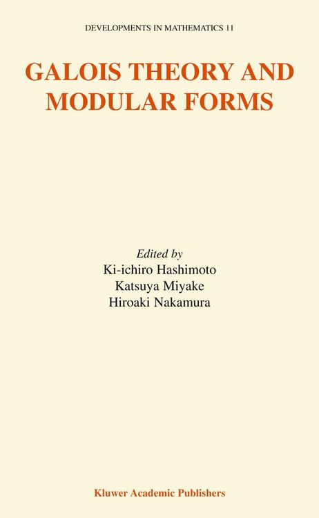 Produktbild: Galois Theory and Modular Forms