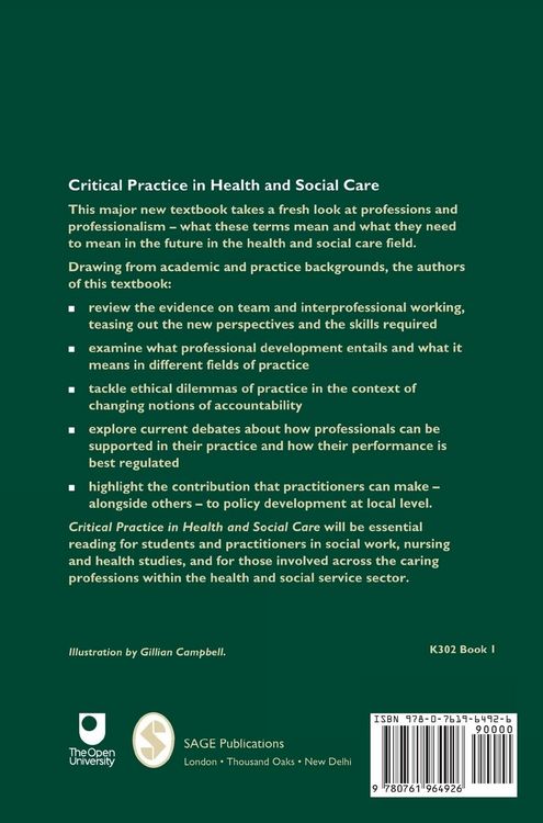 Produktbild: Critical Practice in Health and Social Care