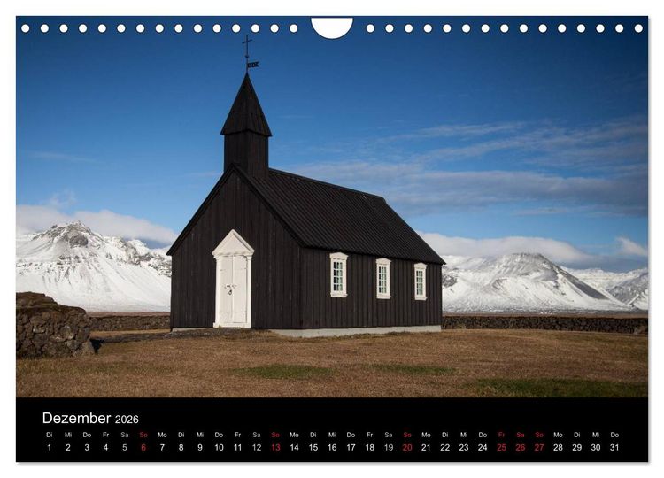 Produktbild: Island - Iceland - &Iacute;sland (Wandkalender 2026 DIN A4 quer), CALVENDO Monatskalender