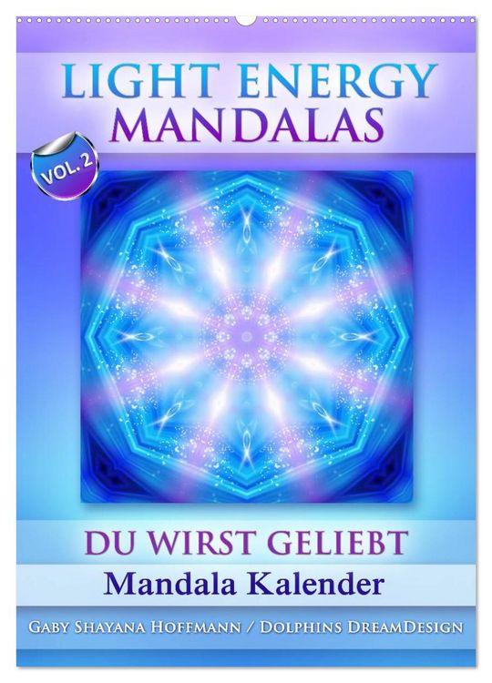 Produktbild: Light Energy Mandalas - Kalender - Vol. 2 (Wandkalender 2026 DIN A2 hoch), CALVENDO Monatskalender