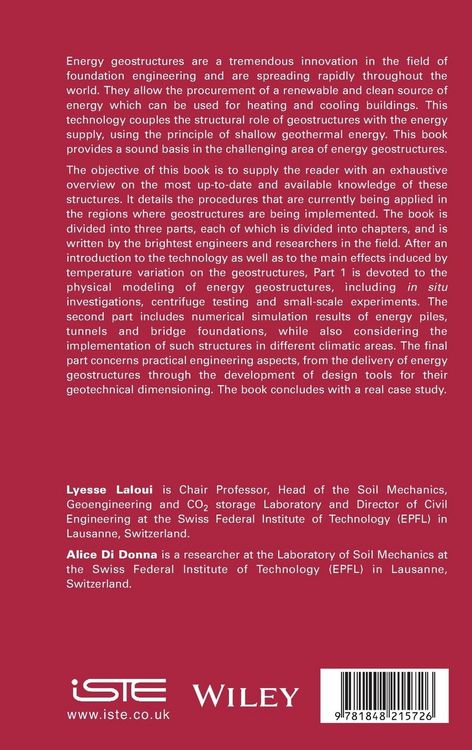Produktbild: Energy Geostructures