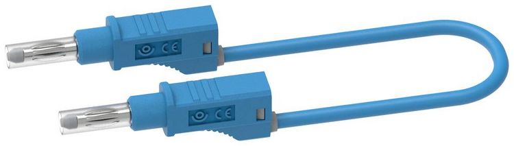 Produktbild: Electro PJP 2217/600V-CD1-50Bl Messleitung Bananenstecker Bananenstecker 0.50m Blau 1St.