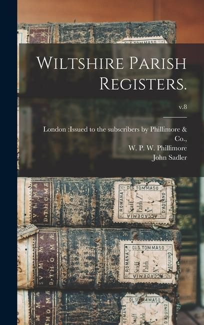 Produktbild: Wiltshire Parish Registers.; v.8