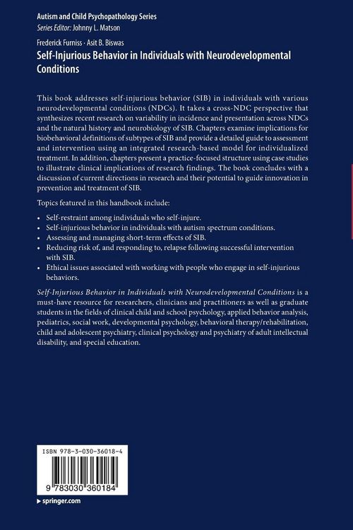 Produktbild: Self-Injurious Behavior in Individuals with Neurodevelopmental Conditions
