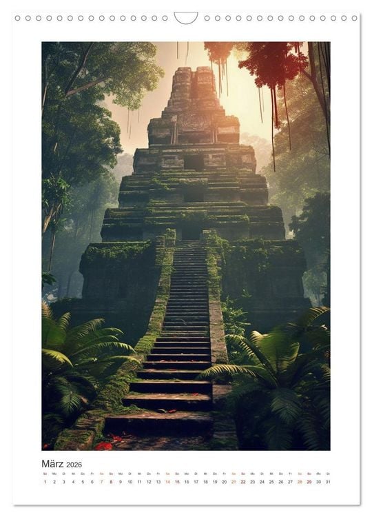 Produktbild: Legenden der Maya (Wandkalender 2026 DIN A3 hoch), CALVENDO Monatskalender