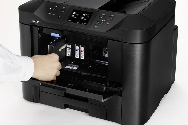 Produktbild: Canon Multifunktionsdrucker Tintenstrahl Farbe A4 Drucker, Scanner, Kopierer, Fax LAN, WLAN, Duplex, Duplex-ADF