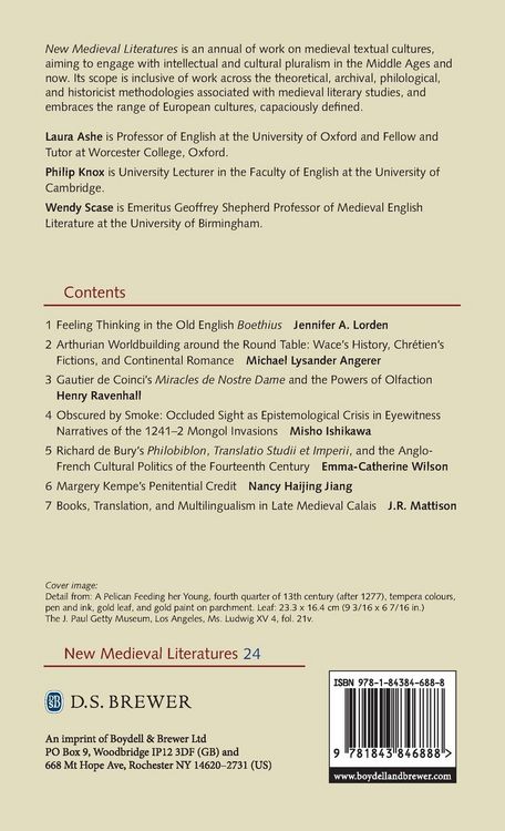 Produktbild: New Medieval Literatures 24