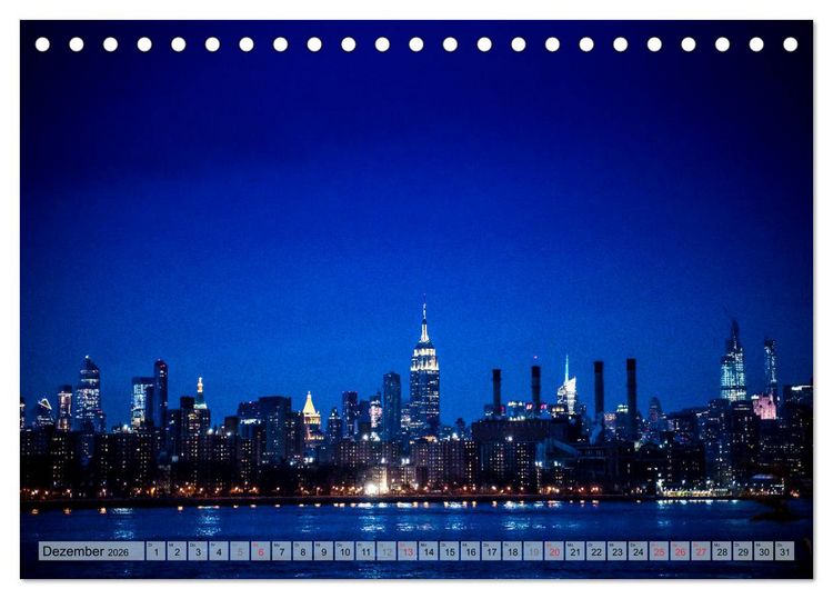 Produktbild: New York - Stadt der Wolkenkratzer (Tischkalender 2026 DIN A5 quer), CALVENDO Monatskalender