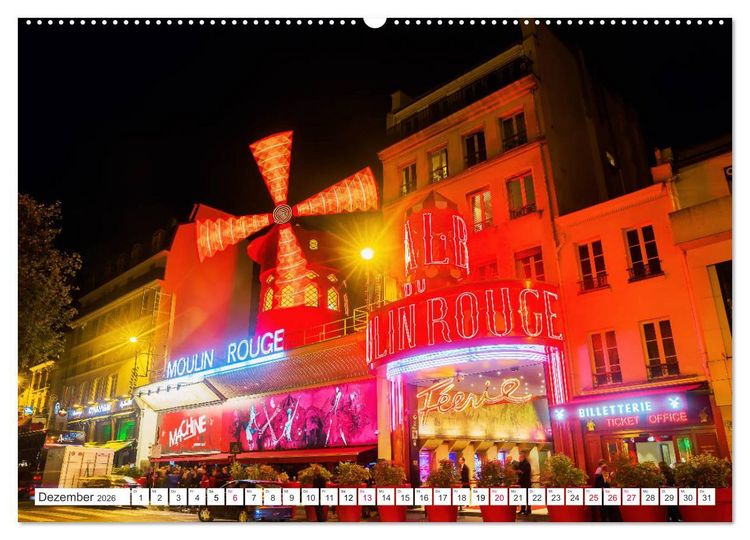 Produktbild: Geliebtes Paris - Ein Bilderbogen aus der Stadt der Liebe (hochwertiger Premium Wandkalender 2026 DIN A2 quer), Kunstdruck in Hochglanz