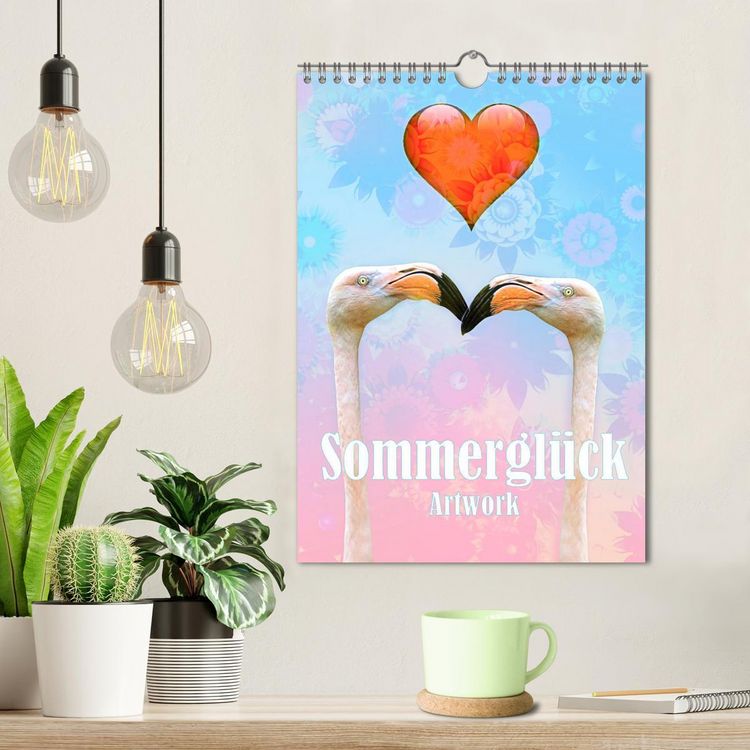 Produktbild: Sommergl&uuml;ck - Artwork (Wandkalender 2026 DIN A4 hoch), CALVENDO Monatskalender