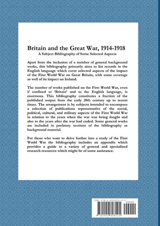 Produktbild: Britain and the Great War, 1914-1918