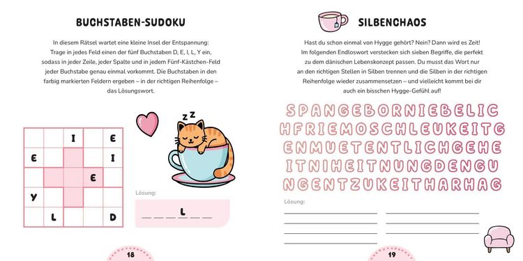 Produktbild: Cozy Mind - Das knuffig-knifflige R&auml;tselbuch