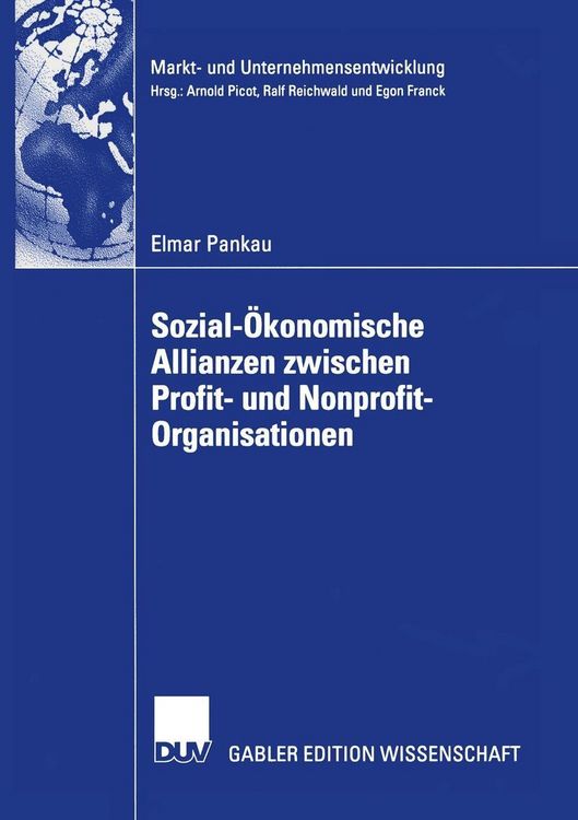 Produktbild: Sozial-&Ouml;konomische Allianzen zwischen Profit- und Nonprofit-Organisationen