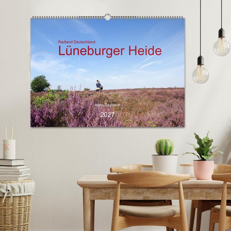 Produktbild: Radland Deutschland - L&uuml;neburger Heide (Wandkalender 2027 DIN A2 quer), CALVENDO Monatskalender