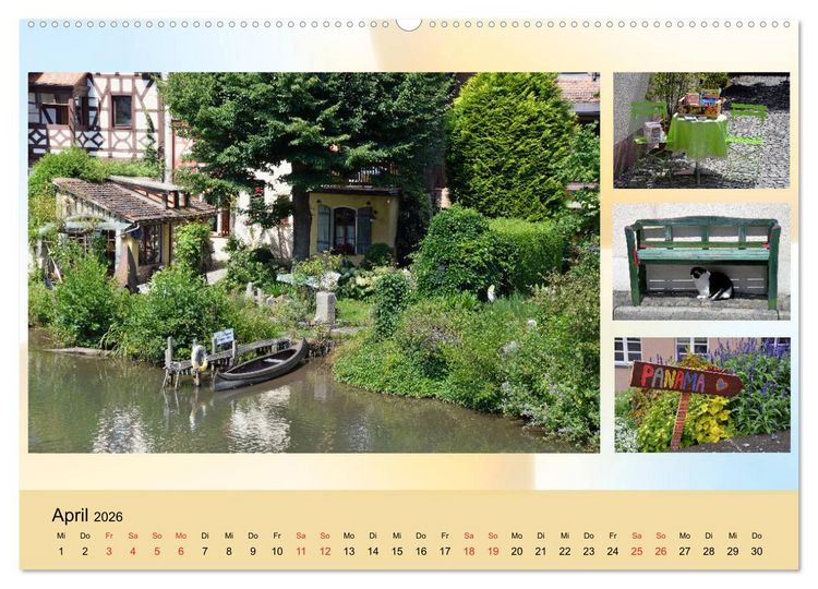 Produktbild: Lauf an der Pegnitz ist bunt (hochwertiger Premium Wandkalender 2026 DIN A2 quer), Kunstdruck in Hochglanz
