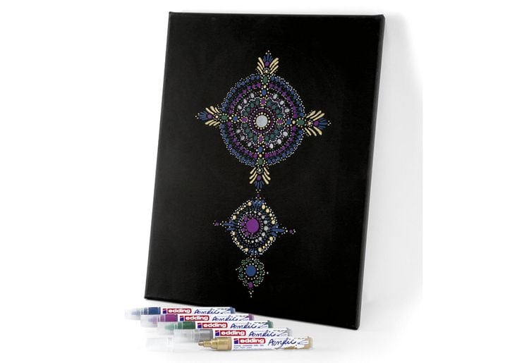 Produktbild: Edding Acrylmarker Acrylic 5100 Mittel metallic 5er Set