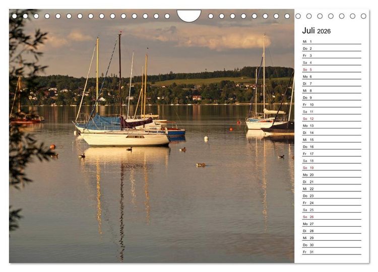 Produktbild: Seest&auml;rke - Der Ammersee (Wandkalender 2026 DIN A4 quer), CALVENDO Monatskalender