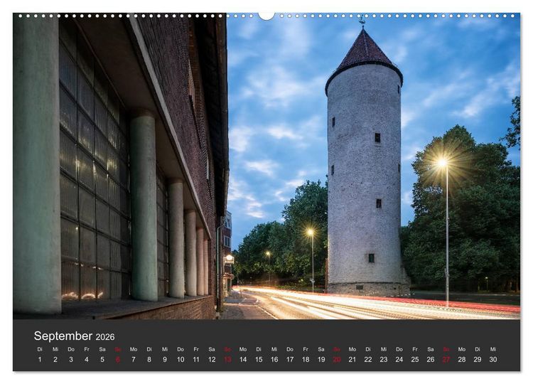 Produktbild: M&uuml;nster mit Licht (Wandkalender 2026 DIN A2 quer), CALVENDO Monatskalender