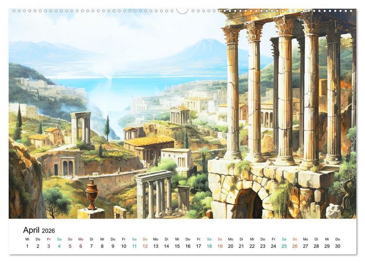 Produktbild: Szenen aus dem Antiken Griechenland (Wandkalender 2026 DIN A2 quer), CALVENDO Monatskalender
