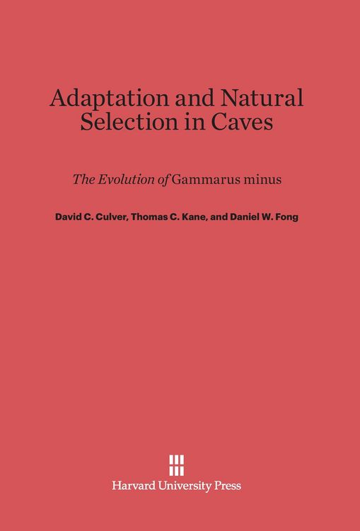 Produktbild: Adaptation and Natural Selection in Caves