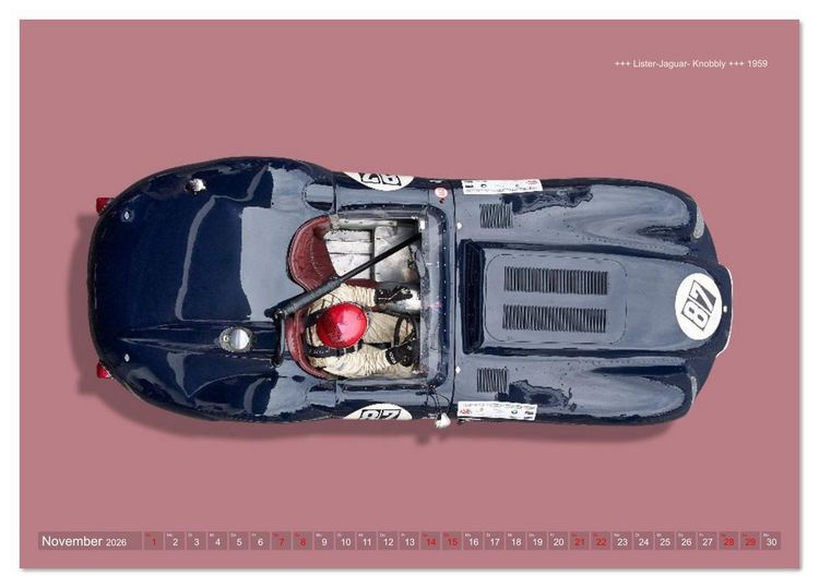 Produktbild: Two-Seater Racing Cars 1950-1960 (Tischkalender 2026 DIN A5 quer), CALVENDO Monatskalender