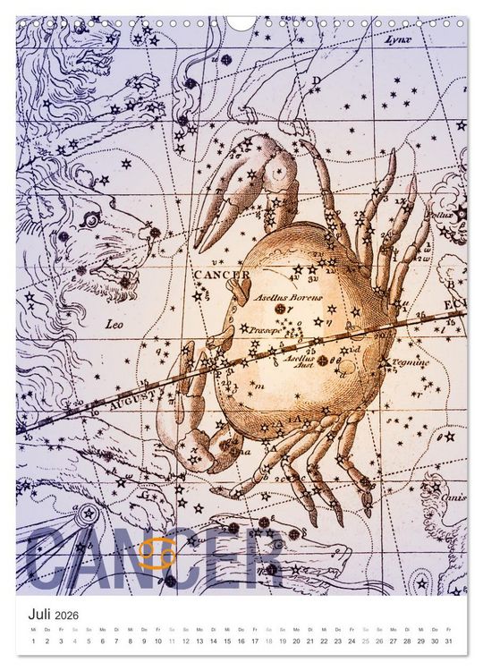 Produktbild: Sternzeichenkalender (Wandkalender 2026 DIN A3 hoch), CALVENDO Monatskalender