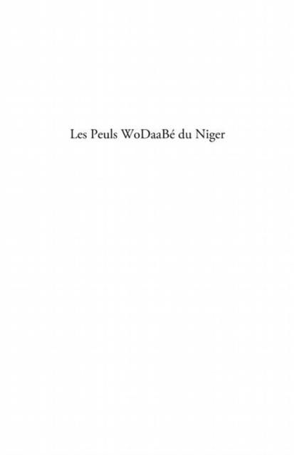 Produktbild: Peuls wodaabe du Niger Les