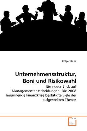 Produktbild: Hane, H: Unternehmensstruktur, Boni und Risikowahl