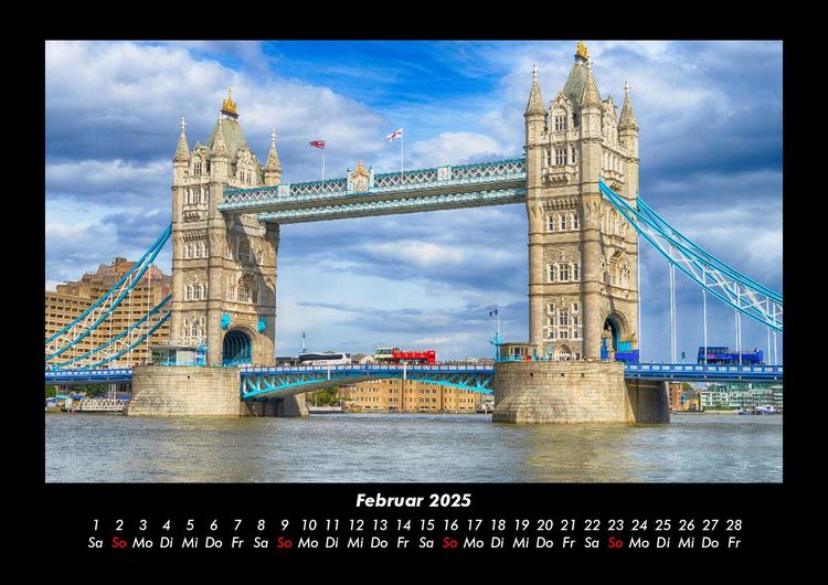Produktbild: Londons sch&ouml;nste Seiten 2025 Fotokalender DIN A3