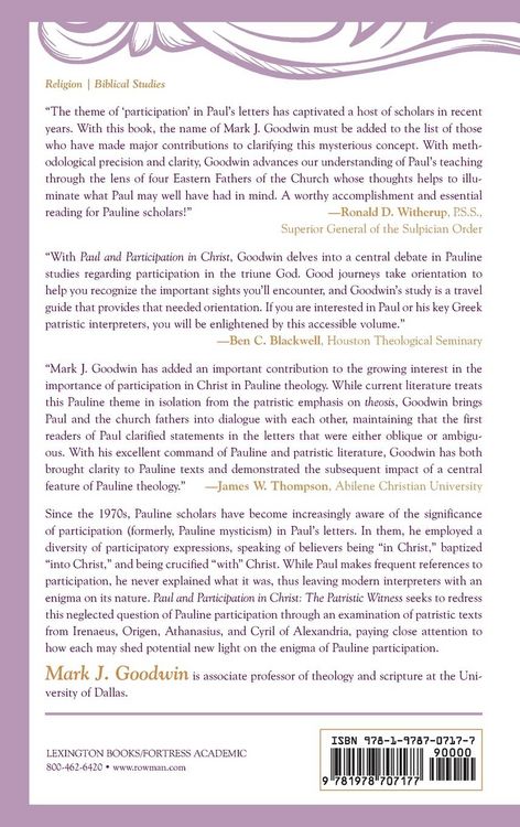 Produktbild: Paul and Participation in Christ