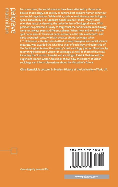 Produktbild: British Sociology's Lost Biological Roots