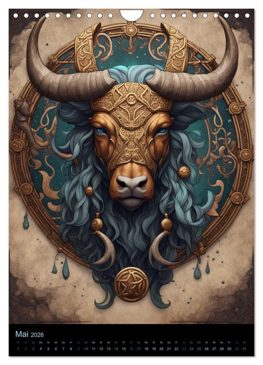Produktbild: Sternzeichen Nordische Mythology (Wandkalender 2026 DIN A4 hoch), CALVENDO Monatskalender