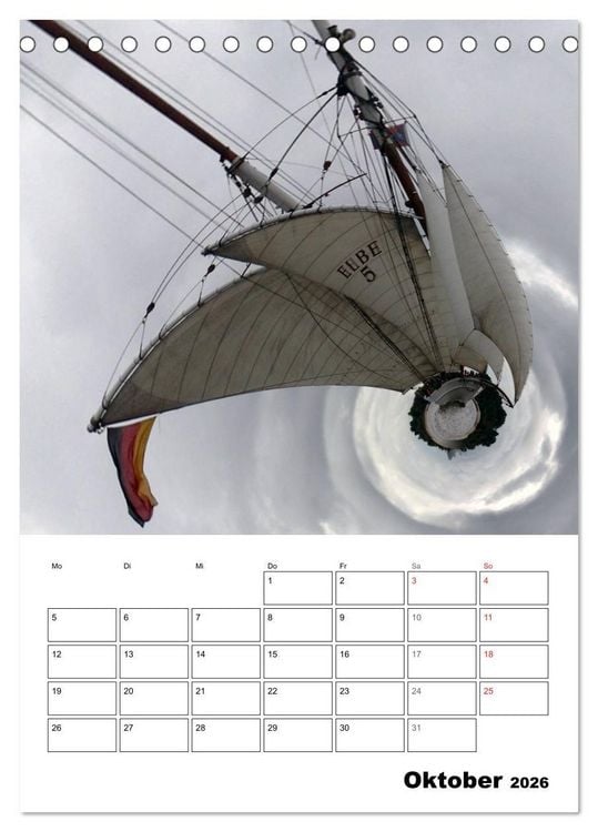 Produktbild: The tiny world of HAMBURG (Tischkalender 2026 DIN A5 hoch), CALVENDO Monatskalender