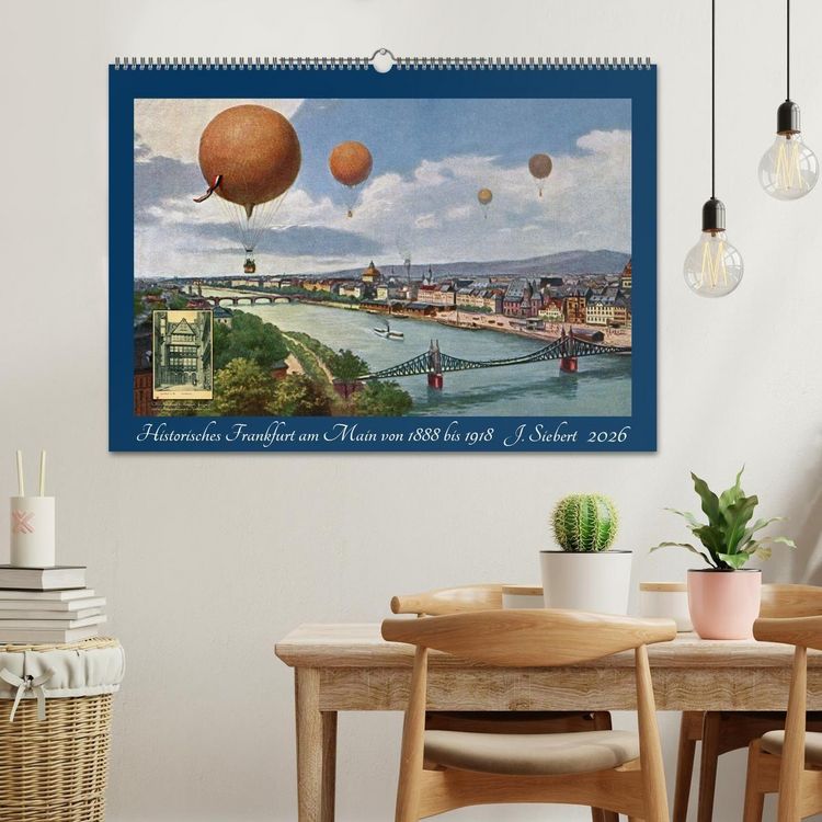 Produktbild: Historisches Frankfurt am Main von 1888 bis 1918 (Wandkalender 2026 DIN A2 quer), CALVENDO Monatskalender