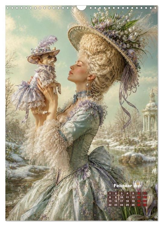 Produktbild: Rococo Tr&auml;ume (Wandkalender 2027 DIN A3 hoch), CALVENDO Monatskalender