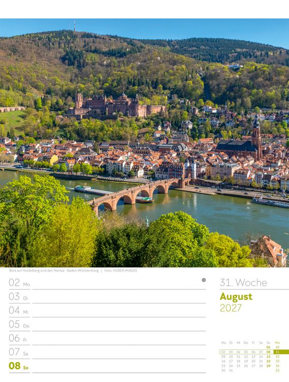 Produktbild: Malerisches Deutschland Wochenplaner Kalender 2027