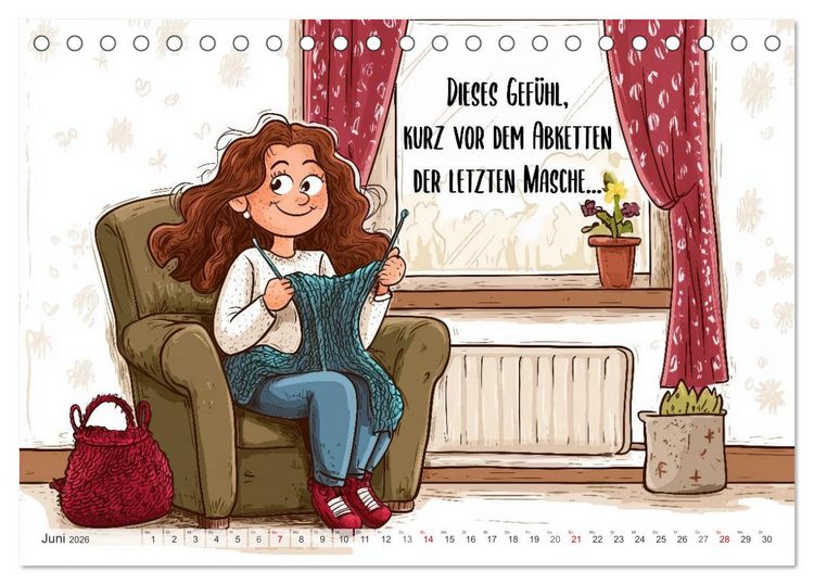 Produktbild: Wollfieber (Tischkalender 2026 DIN A5 quer), CALVENDO Monatskalender