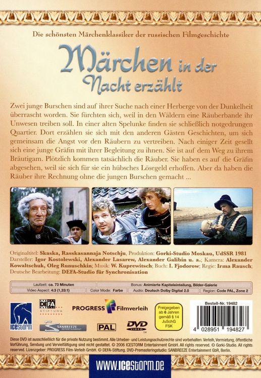Produktbild: M&auml;rchen in der Nacht erz&auml;hlt