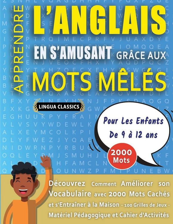 Produktbild: MOTS M&Ecirc;L&Eacute;S GROS CARACT&Egrave;RES POUR ADULTES EN ANGLAIS - &Eacute;DITIONS JEUX DELTA - Un Cahier de Jeux avec 2000 Mots Cach&eacute;s G&eacute;ants en GRAND FORMAT - Mots Barr&eacute;s pour Adultes et Seniors - 100 Grilles Amusantes Tous Niveaux - Livre d'Activit&eacute;