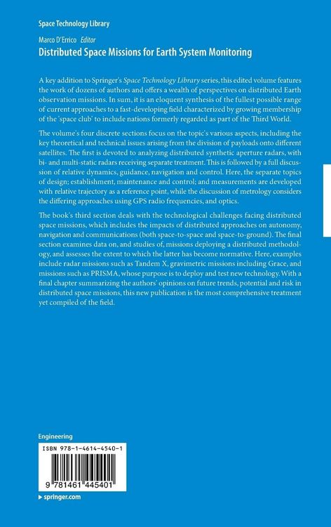 Produktbild: Distributed Space Missions for Earth System Monitoring