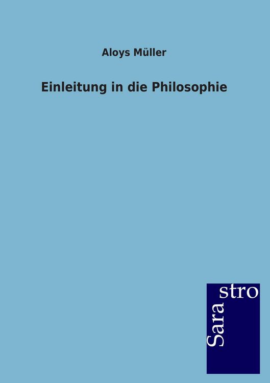 Produktbild: Einleitung in die Philosophie