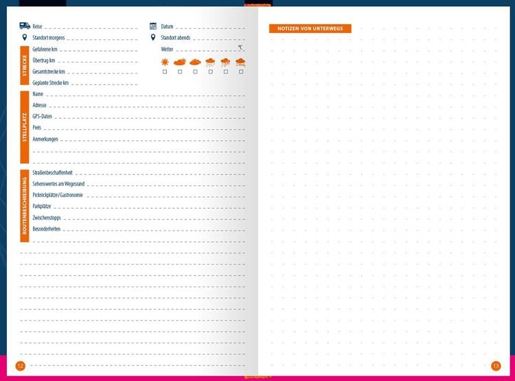 Produktbild: Reise Know-How Wohnmobil-Tourguide Logbuch: Notizbuch f&uuml;r unterwegs