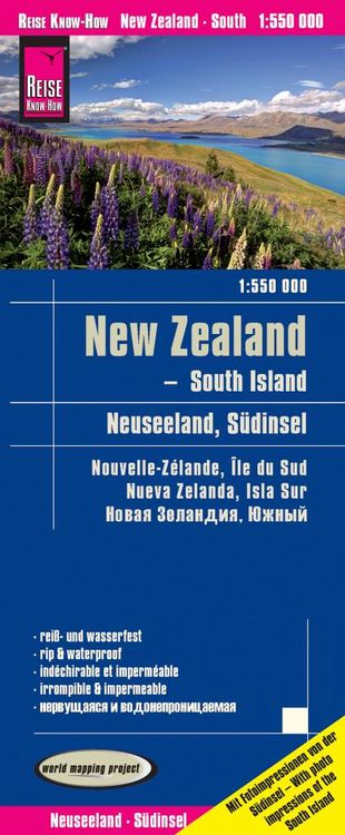 Produktbild: Reise Know-How Landkarte Neuseeland, S&uuml;dinsel (1:550.000)