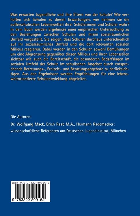 Produktbild: Schule, Stadtteil, Lebenswelt