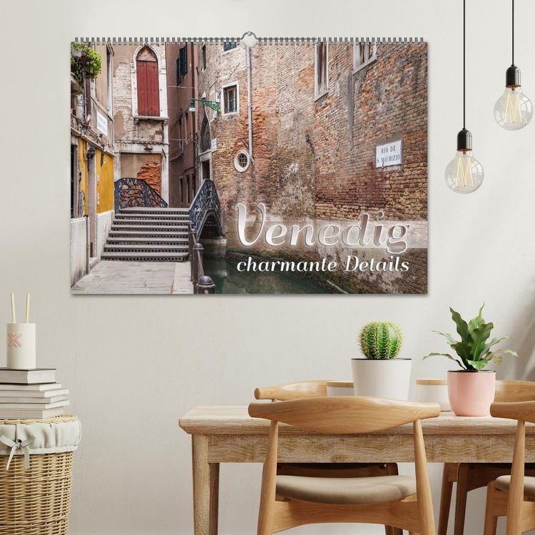 Produktbild: VENEDIG charmante Details (Wandkalender 2026 DIN A2 quer), CALVENDO Monatskalender