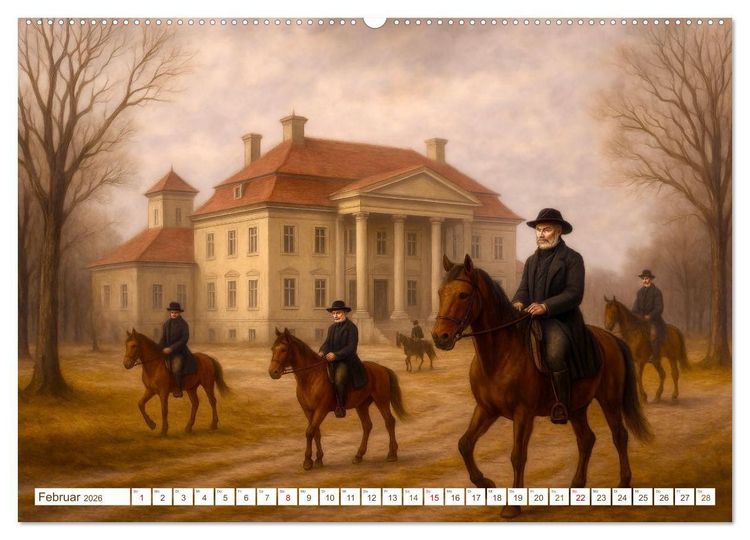 Produktbild: Theodor Fontane (hochwertiger Premium Wandkalender 2026 DIN A2 quer), Kunstdruck in Hochglanz