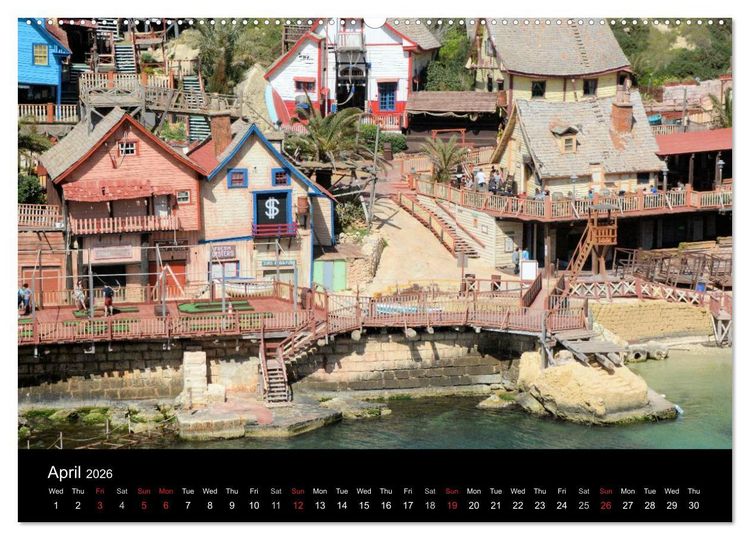 Produktbild: Malta Pearl of the Mediterranean (High Quality Premium Wall Calendar 2026 DIN A2 landscape),CALVENDO 12 Month Wall Calendar