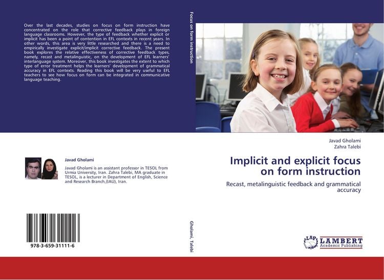 Produktbild: Implicit and explicit focus on form instruction
