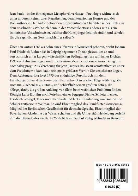 Produktbild: Vorschule der &Auml;sthetik